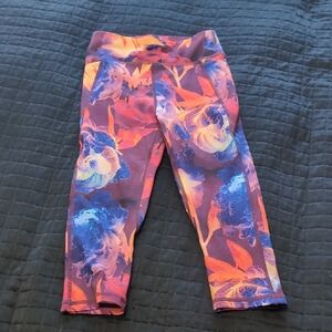 Senita Athletics Purple and Orange Leggings for Dynamic Workouts